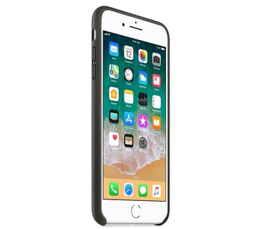 Apple Leren hoesje voor iPhone 8/7 Houtskoolgrijs