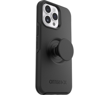 Otterbox OtterBox Otter+Pop Case voor iPhone 14 Pro, Schokbestendig, Valbestendig, Beschermhoes met PopSockets PopGrip, 3x getest volgens militaire standaard, Antimicrobieel, Zwart