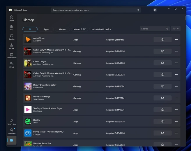Testversie Windows Store App