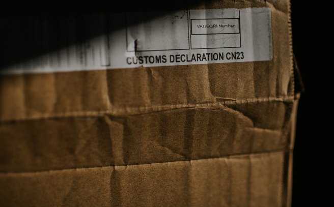 Douane customs declaration. Bron: Getty Images/Catherine Falls Commercial