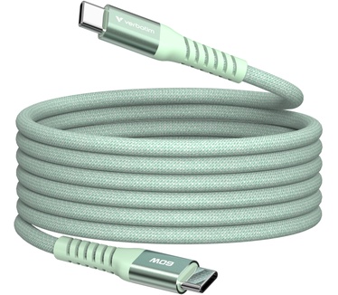 Verbatim Sync & Charge Magnetische Kabel - 60W USB-C naar USB-C 120 cm Groen