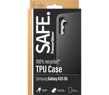 PanzerGlass SAFE. by Case Samsung New A34 5G Black (Samsung - Galaxy A35 5G) Transparant