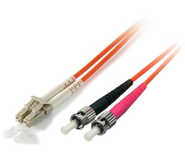 Equip LC/ST Fiber Optic Patch Cable, OS2, 15m