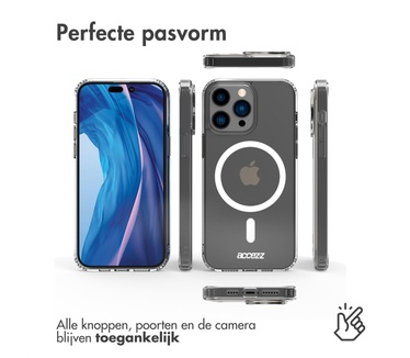 Accezz Clear Backcover met MagSafe iPhone 14 Pro Max - Transparant