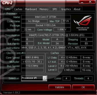 Core i7-3770K @ 6961MHz