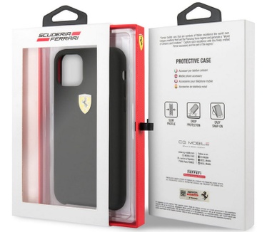 Ferrari SF Silicone Case - Apple iPhone 11 (6.1") - Zwart  Zwart