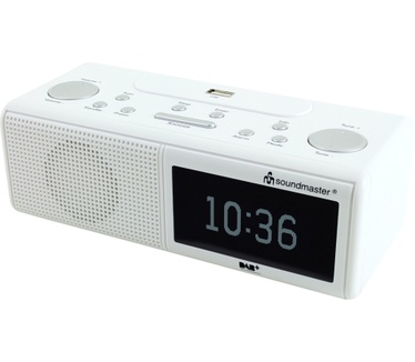Soundmaster UR8350WE DAB+, FM wekker radio met USB