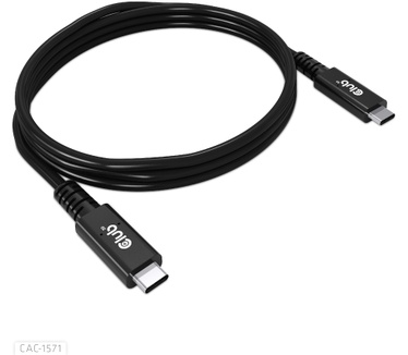 Club 3D CAC-1571 USB4 Type-C Gen3x2 40Gbps 8K60Hz 100W PowerDelivery Zwart