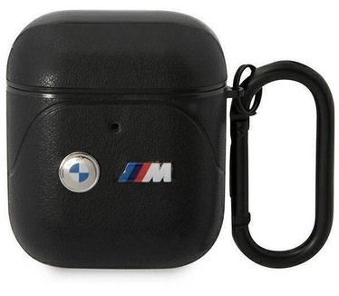 BMW M-Line Curved Line Case voor Apple Airpods 1 & 2 - Zwart