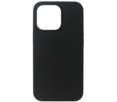 eStuff Black silk-touch silicone case for iPhone 13 Pro Max