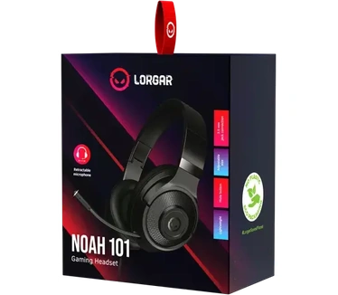 Lorgar Headset Noah 101 3.5mm 2m Black (LRG-GHS101B)
