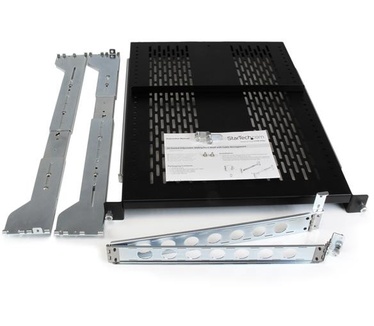 Startech.com 2U ventilerende uitschuifbaar rack lade met kabelbeheerarm & instelbare montagediepte 56,7 kg