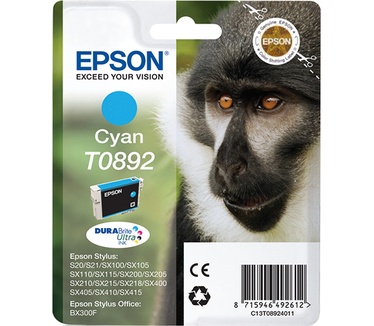 Epson Singlepack Cyan T0892 DURABrite Ultra Ink