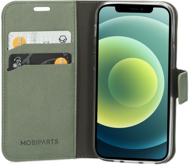 Mobiparts Classic Wallet Case Apple iPhone 12 Mini Stone Green