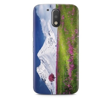 Just in Case Motorola Moto G4 Play Hoesje bloemen en bergen