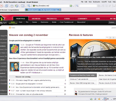 Avant Browser 11.7 build 18 screenshot