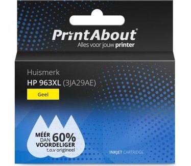 PrintAbout Huismerk HP 963XL (3JA29AE) Inktcartridge Geel Hoge capaciteit