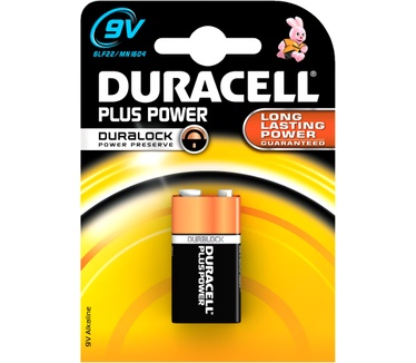 Duracell 9V Plus Power batterij (1 stuk)