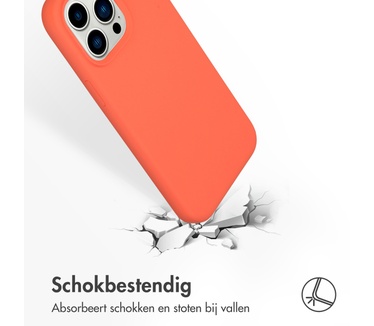 Accezz Liquid Silicone Backcover met Magsafe iPhone 14 Pro Max - Nectarine