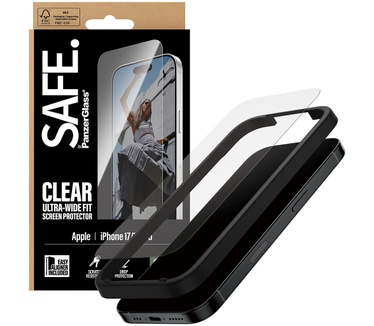 PanzerGlass SAFE. by PanzerGlass® Screen Protector iPhone 17 | iPhone 16 Pro | Ultra-Wide Fit w. EasyAligner
