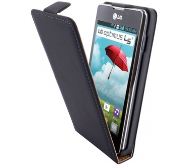 Mobiparts Mobiparts Premium Flip Case LG Optimus L5 II Black