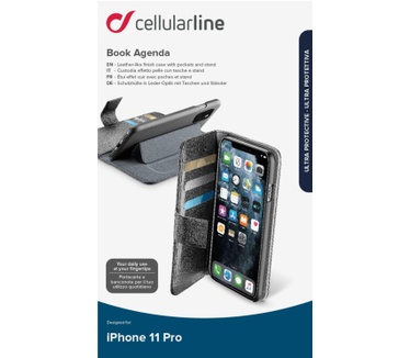Cellular Line BOOKAGENDAIPHXI (iPhone 11 Pro) Zwart