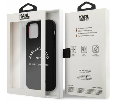 Karl Lagerfeld 21 Rue Back Case iPhone 12 Pro Max (6.7") - Zwart Zwart