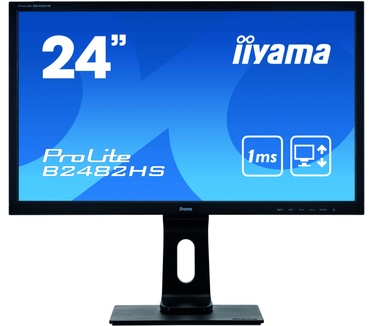 Iiyama ProLite E2482HS-B5 Zwart (hoogte verstelbare monitorvoet)