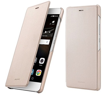 Huawei P9 Lite Flip Cover - Goud