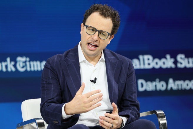 Anthropic-ceo Dario Amodei. Bron: Michael M. Santiago/Getty Images News