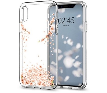 Spigen Apple iPhone X Hoesje Liquid Crystal Blossom Transparant