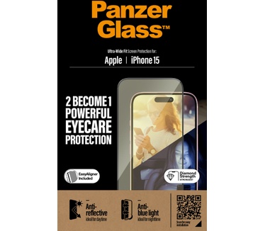 PanzerGlass UWF Anti Reflective & Bluelight (Apple - iPhone 15)