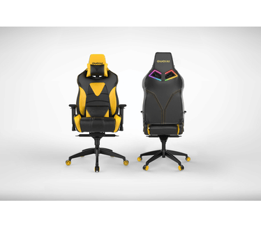 Gamdias Achilles M1 RGB Gamingchair (Zwart/Geel)