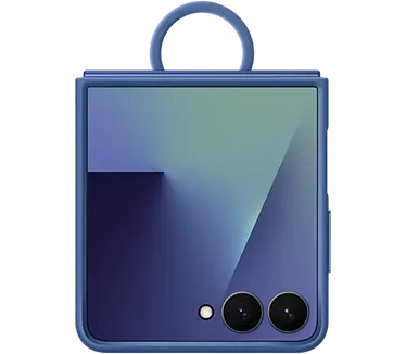 Samsung Galaxy Z Flip7 Ring Case (Silicone) Blauw