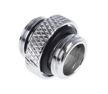Alphacool Eiszapfen double nippel G1/4 outer thread to G1/4 outer thread - chrome