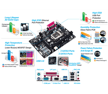 Gigabyte Gigabyte GA-H81M-DS2