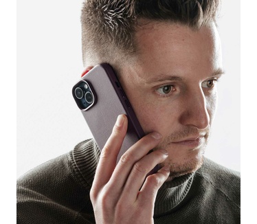 Accezz MagSafe Leather Backcover voor de Apple iPhone 18 Pro Max / 17 Pro Max - Heath Purple
