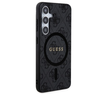 Guess 4G MagSafe Back Case - Samsung Galaxy S24 Plus (S926) Zwart Zwart