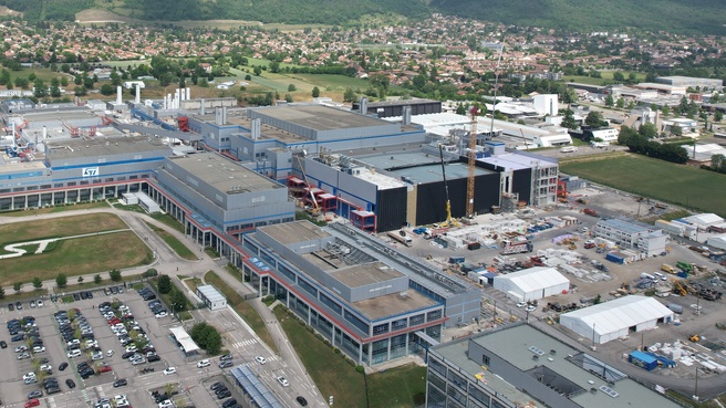 De fabriek van STMicro in het Franse Crolles.