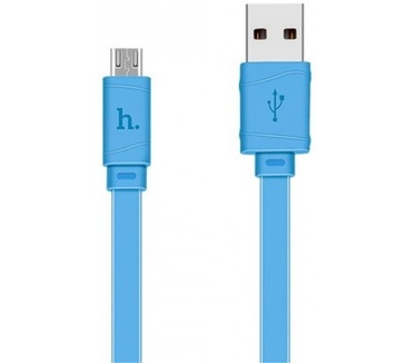 hoco Bamboo USB-C kabel - 1m - Blue