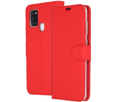 Accezz Wallet Softcase Booktype (Galaxy A21s) Rood