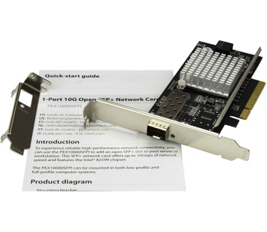 Startech.com 1 Poort 10G Open SFP+ Netwerkkaart PCIe Intel Chip MM/SM
