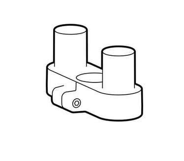 Ergotron LX Pro Dual Side-by-Side Collar - Zwart