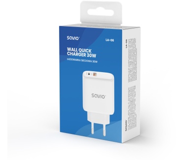 Savio LA-06 USB Type A & C Quick Charge Power Delivery 3.0 Indoor