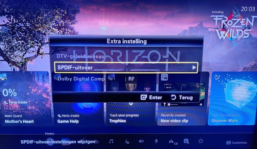 Samsung UE55C6000 - Geluid - Extra instelling - SPDIF-uitvoer