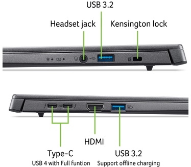 Acer Aspire 14 AI A14-52MT-528G A14-52MT Notebook