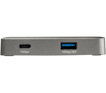 Startech.com USB C Multiport Adapter, USB Type-C naar 4K 60Hz HDMI 2.0, 100W Power Delivery Pass-through, 3-Port 10Gbps USB Hub, Compacte USB C Mini Dock, 25cm Kabel