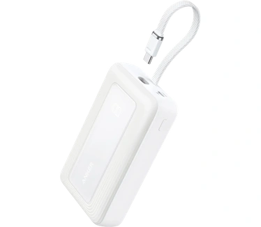 Anker Zolo Snellader Powerbank 20.000mAh Met Kabel Wit