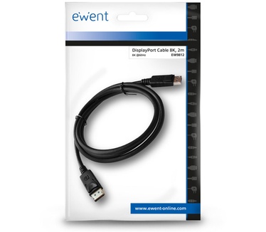 Ewent EW9812 DisplayPort kabel 8K, 2.0m Zwart