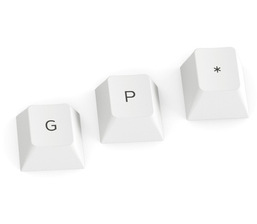 Glorious PC Gaming Race GPBT Keycaps - 115 PBT Tastenkappen ISO UK-Layout Arctic White